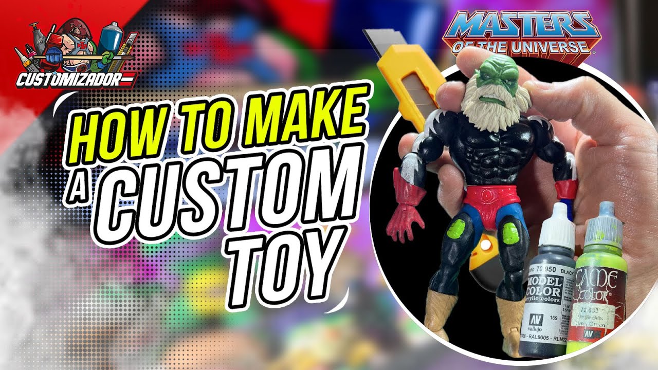 296 - How to make a CUSTOM TOY, tutorial, diy, motu origins