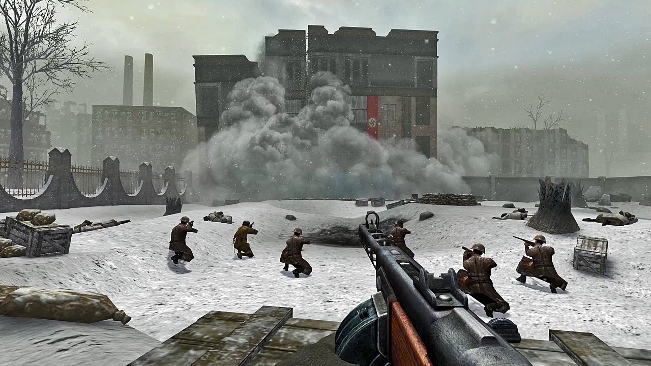 The Winter War | Stalingrad, U.S.S.R. | Call Of Duty 2 (2005) | No HUD | RTX 4090 | 4K Ultra