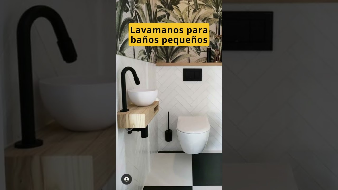 Lavamanos para BA&Ntilde;OS PEQUE&Ntilde;OS 💧 Soluciones peque&ntilde;as para ba&ntilde;os sencillos y modernos #ba&ntilde;osmodernos