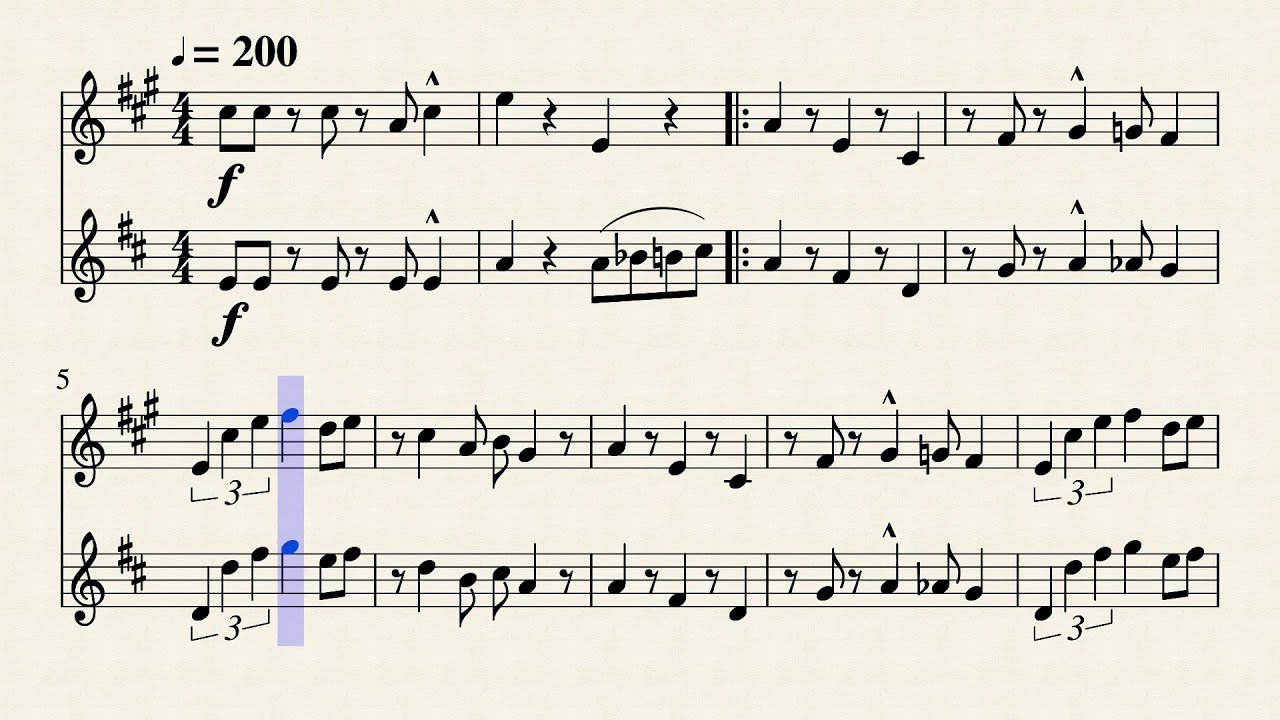 Super Mario Bros Theme Saxophone Duet arr. Joshua Moreno