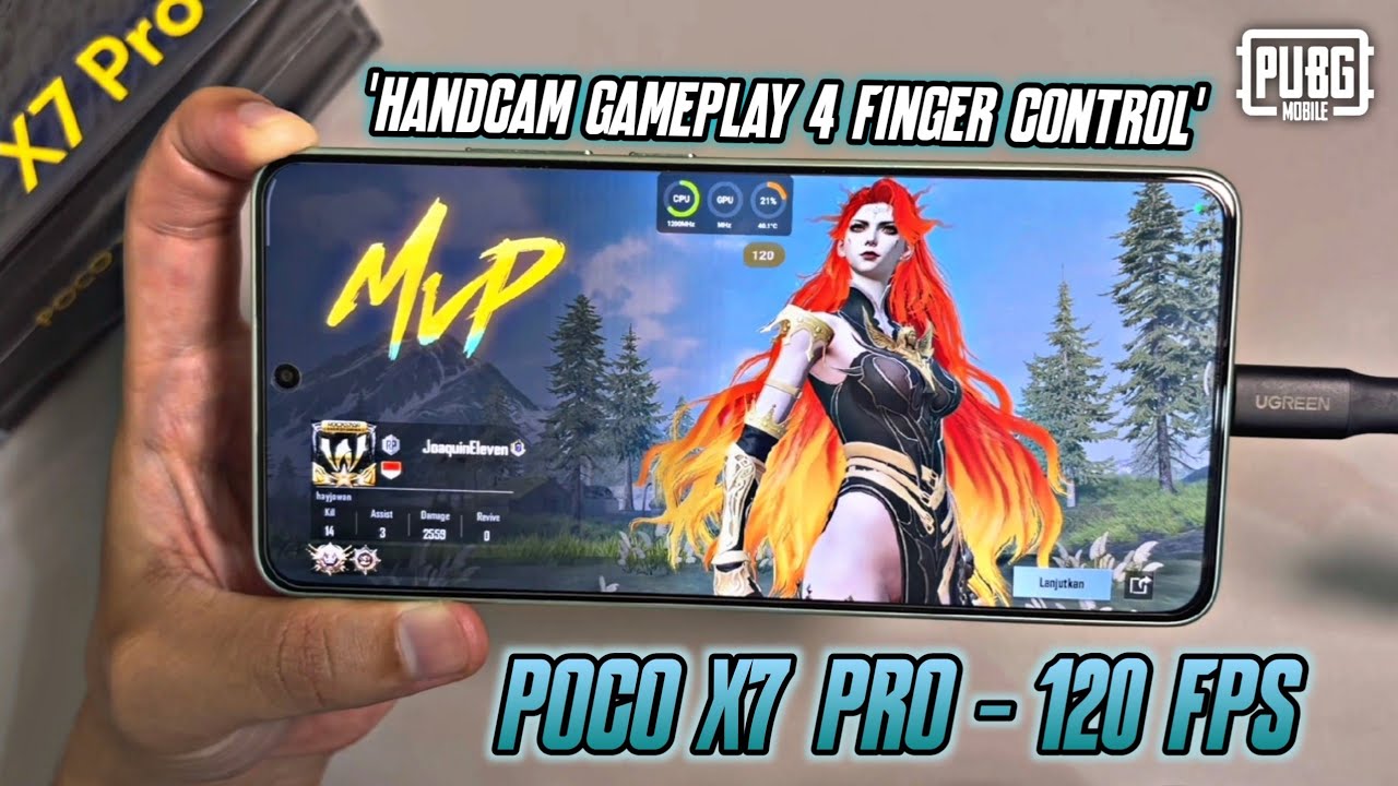 POCO X7 PRO 120 FPS ⚡ HANDCAM GAMEPLAY PUBG MOBILE 4.2 | HYPER OS 3.0.3 #pubgmobile 