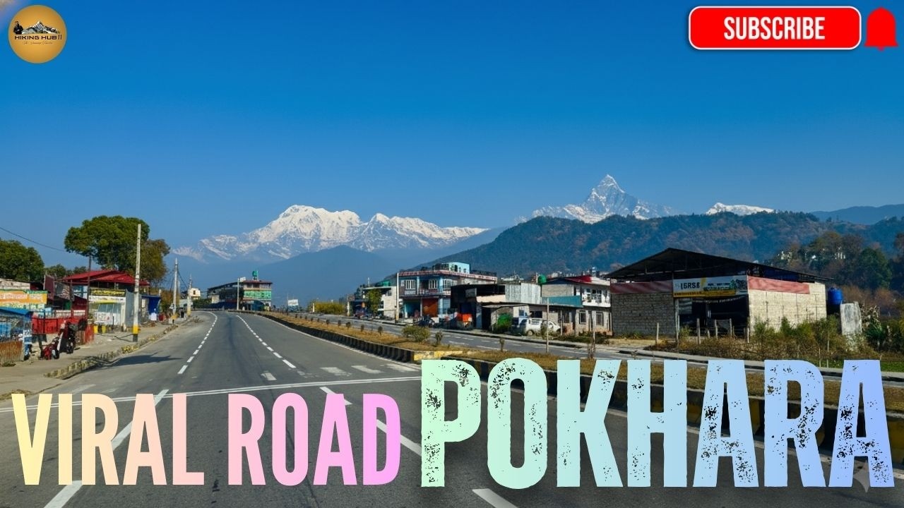 Driving on the Viral Road Pokhara | Unreal Views of Nepal 🇳🇵#hikinghub11 #viral #nepal #pokhara