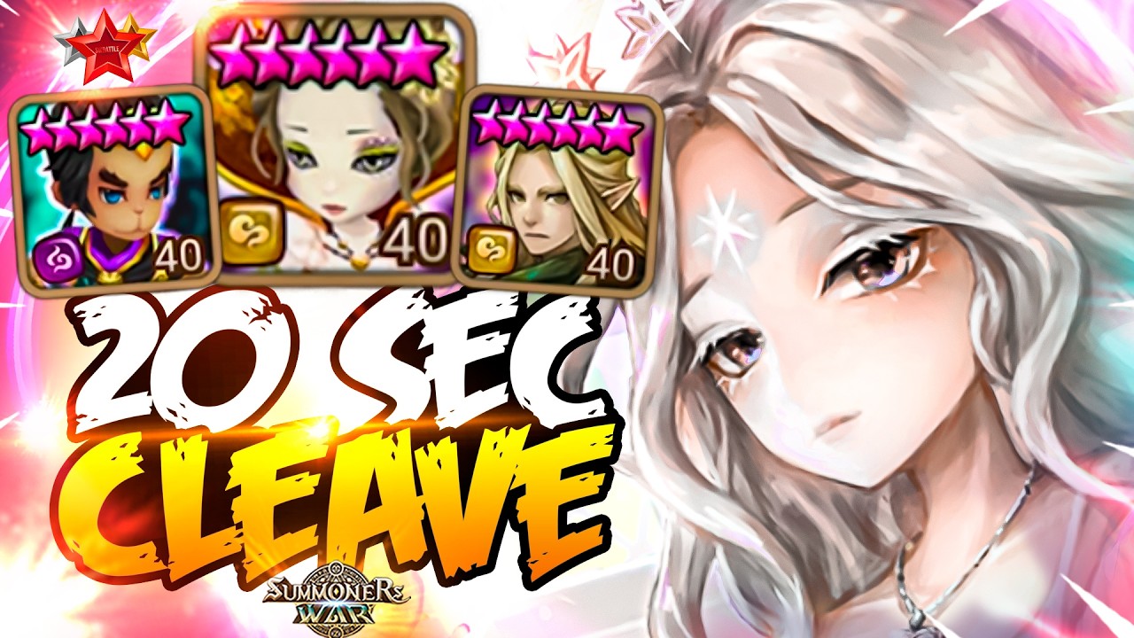 CABRERA Destroys Enemies with 20 SEC CLEAVE - Summoners War