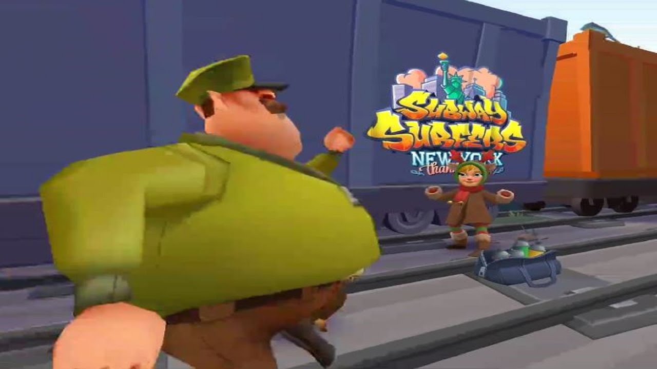 SUBWAY SURFERS GAMEPLAY PC HD P1208 NEW YOURK Спасибо всем персонажам, включая Клементину - Friv4T
