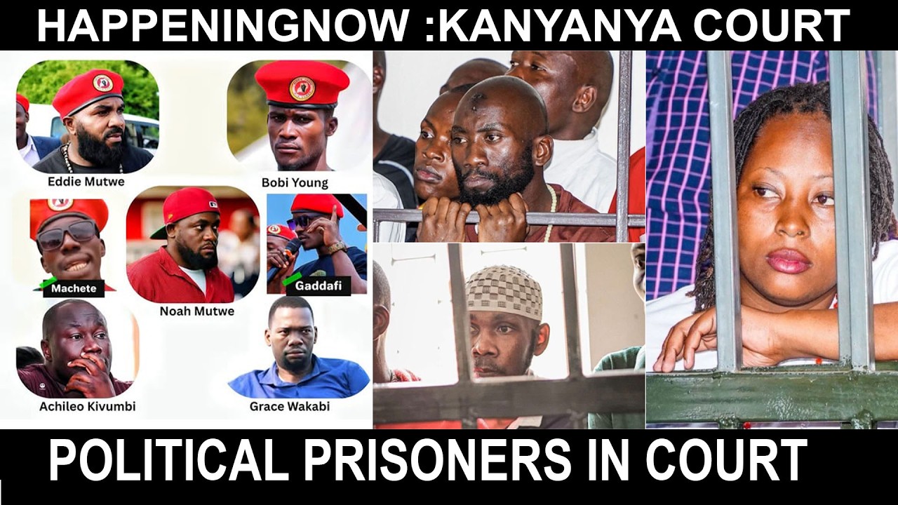 HAPPENINGNOW :POLITICAL PRISONERS AT KANYANYA COURT