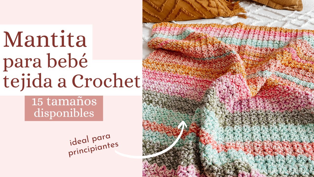 Mantita súper fácil a Crochet - Mantita Allegra - TUTORIAL | Danii's Ways