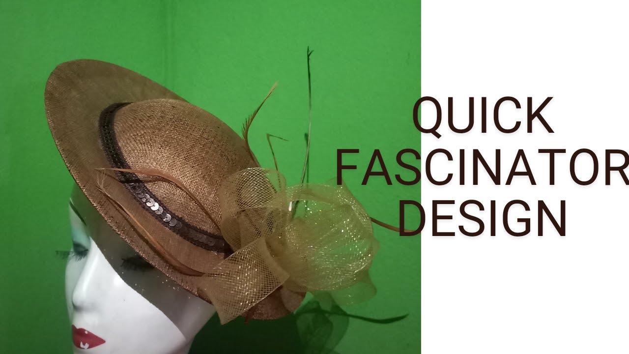 How to design a hat/fascinator base with a Crinoline strip