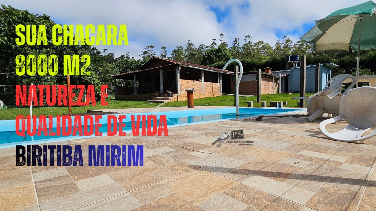 Vendo Linda Chácara com nascente em meio a natureza  em Biritiba Mirim SP