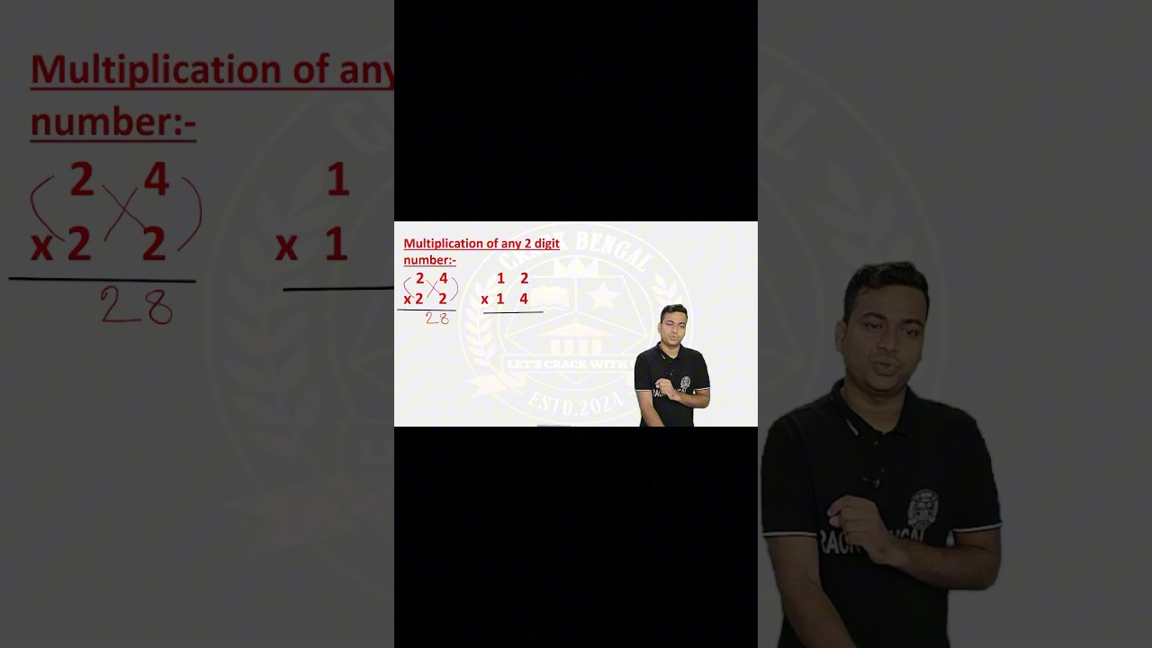 MULTIPLICATION OF ANY 2  DIGIT NUMBER || CRACK BENGAL #crackbengal #mathstricks #maths