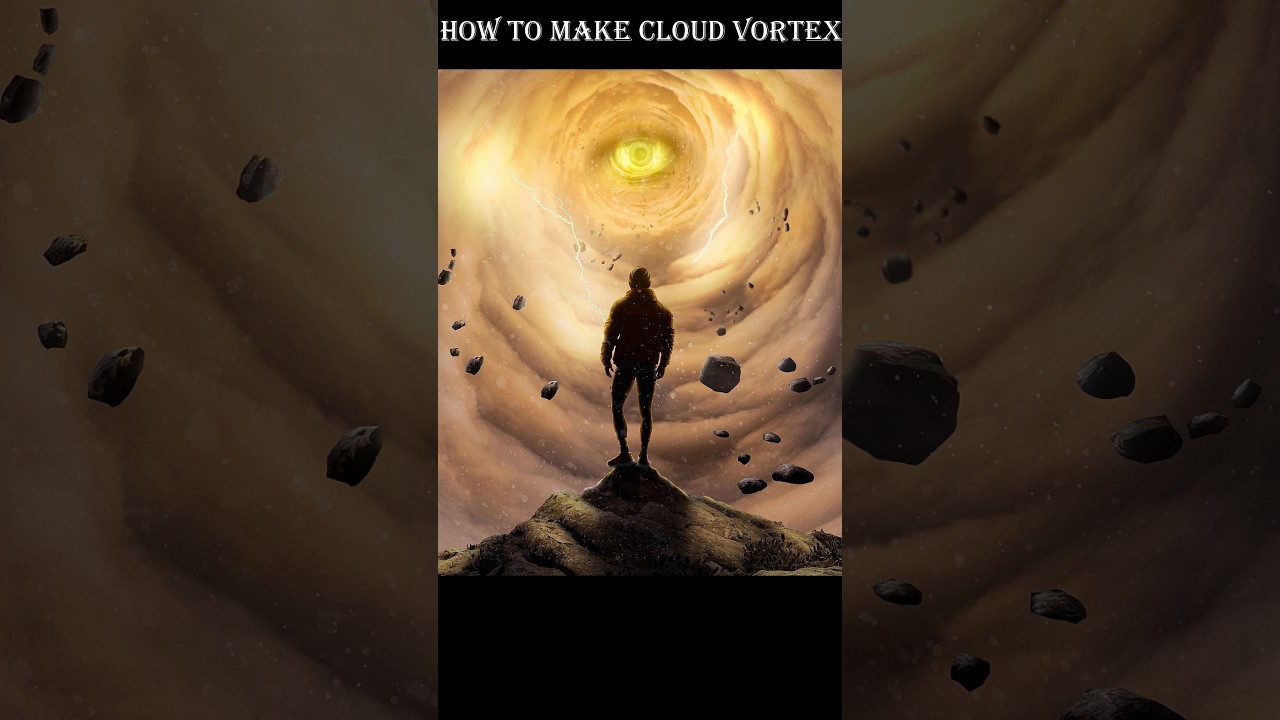 How to make cloud vortex #photoshoptutorial