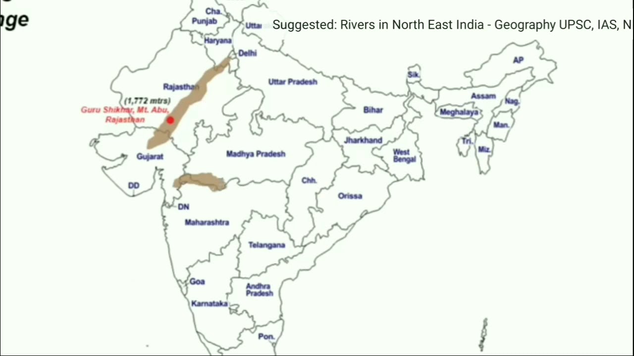003 satpura range || mapping || upsc || ias ips || geography mapping ||