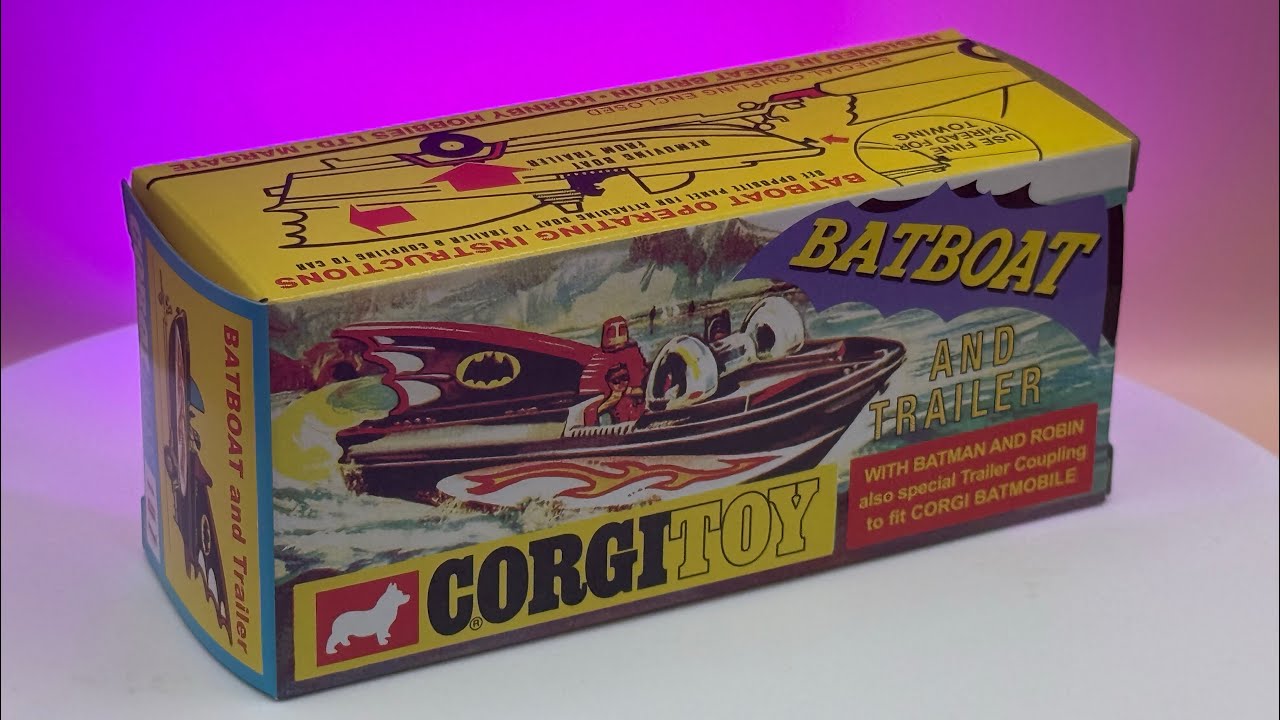 Ka-Pow! Corgi’s Retro Batboat and trailer have returned! 
