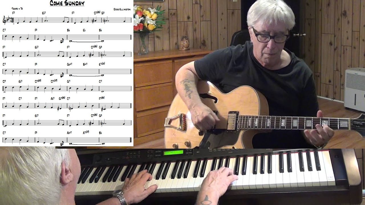 Come Sunday - Jazz guitar & piano cover ( Duke Ellington )
