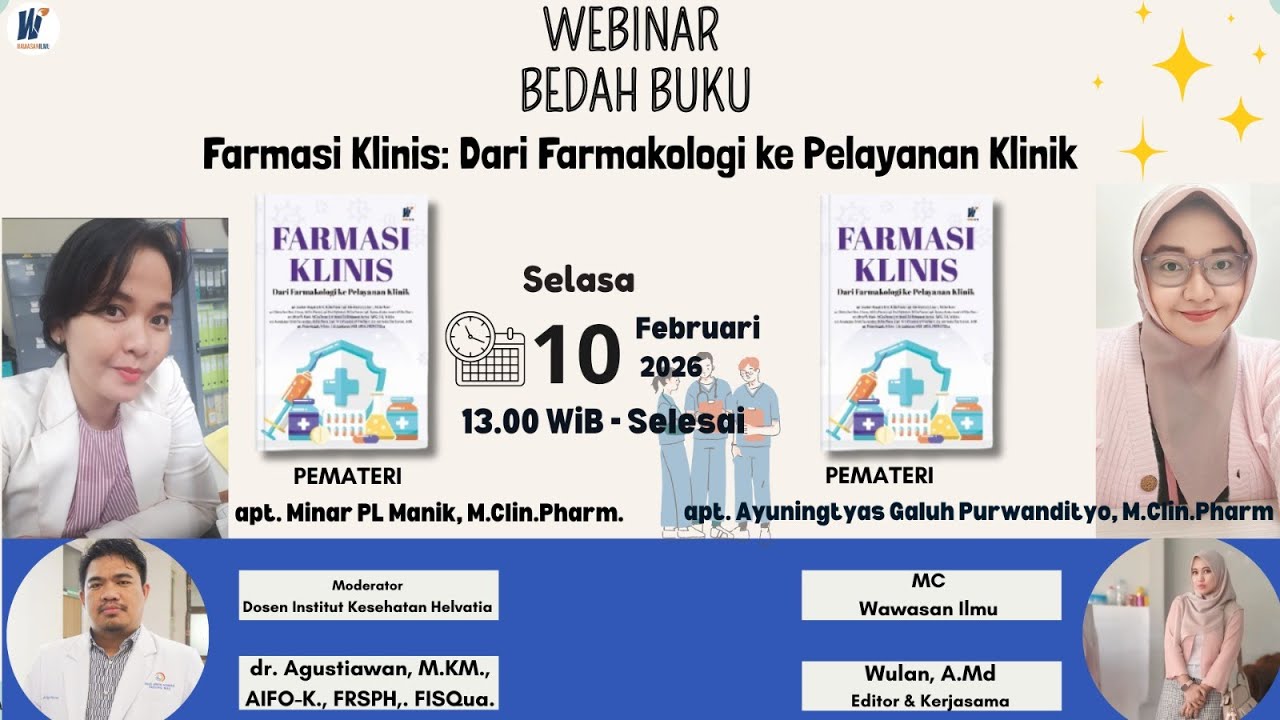 Bedah Buku Wawasan Ilmu Farmasi Klinis: Dari Farmakologi ke Pelayanan Klinik