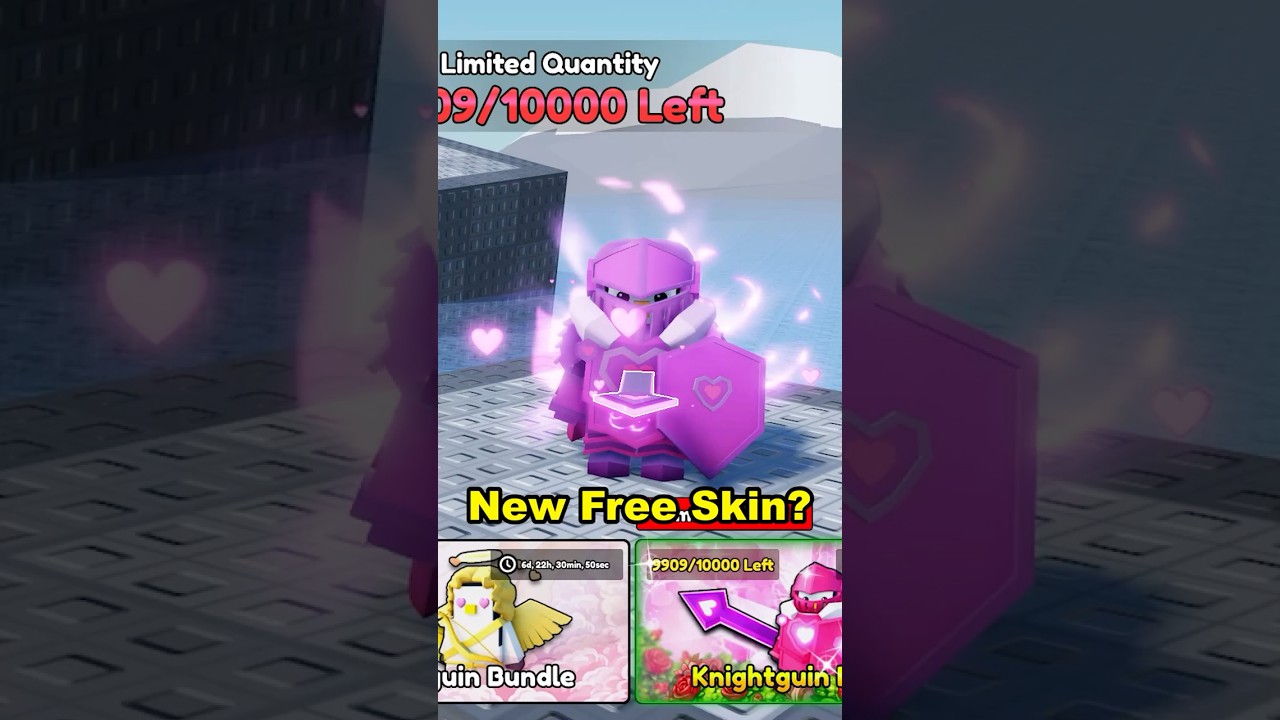 Knightguin skin is Free win #roblox #knockout #penguin