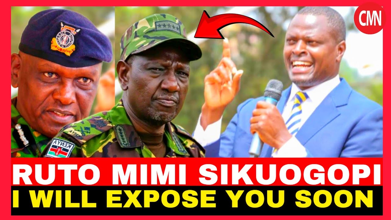 RUTO MIMI SIKUPGOPI I WILL EXPOSED YOU!!ANGRY NDINDI NYORO DARES PRESIDENT RUTO 