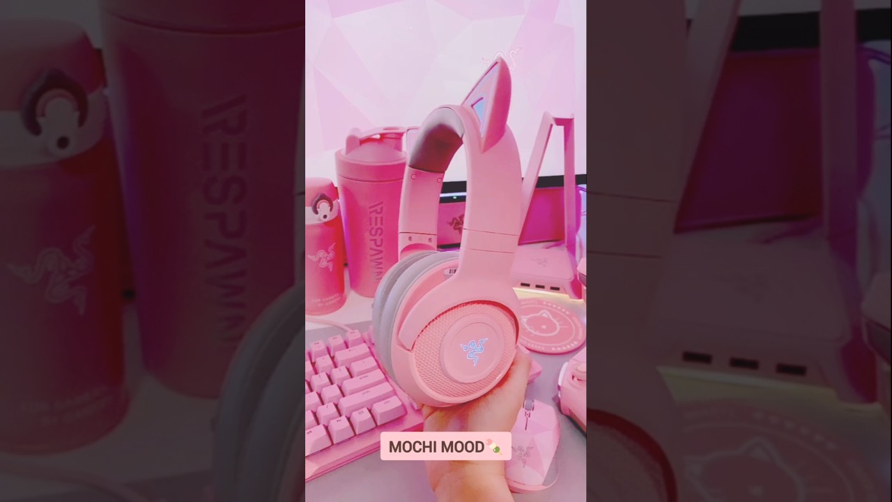 🎀Pink Gaming Setup Goals! Aesthetic & Cute Razer Gear 🌸 #kawaii #aesthetic #asmr #gamergirl #setup