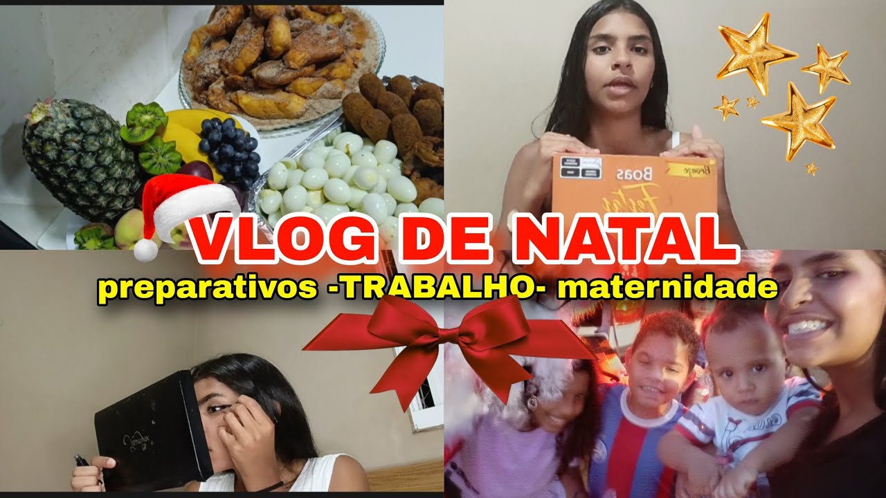 VLOG DE NATAL- PREPARATIVOS TRABALHO E MATERNIDADE💚❤️🤱🏽