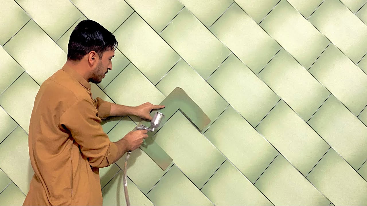 3D Wall painting decorating | 3D wall modern new spray art interior design
