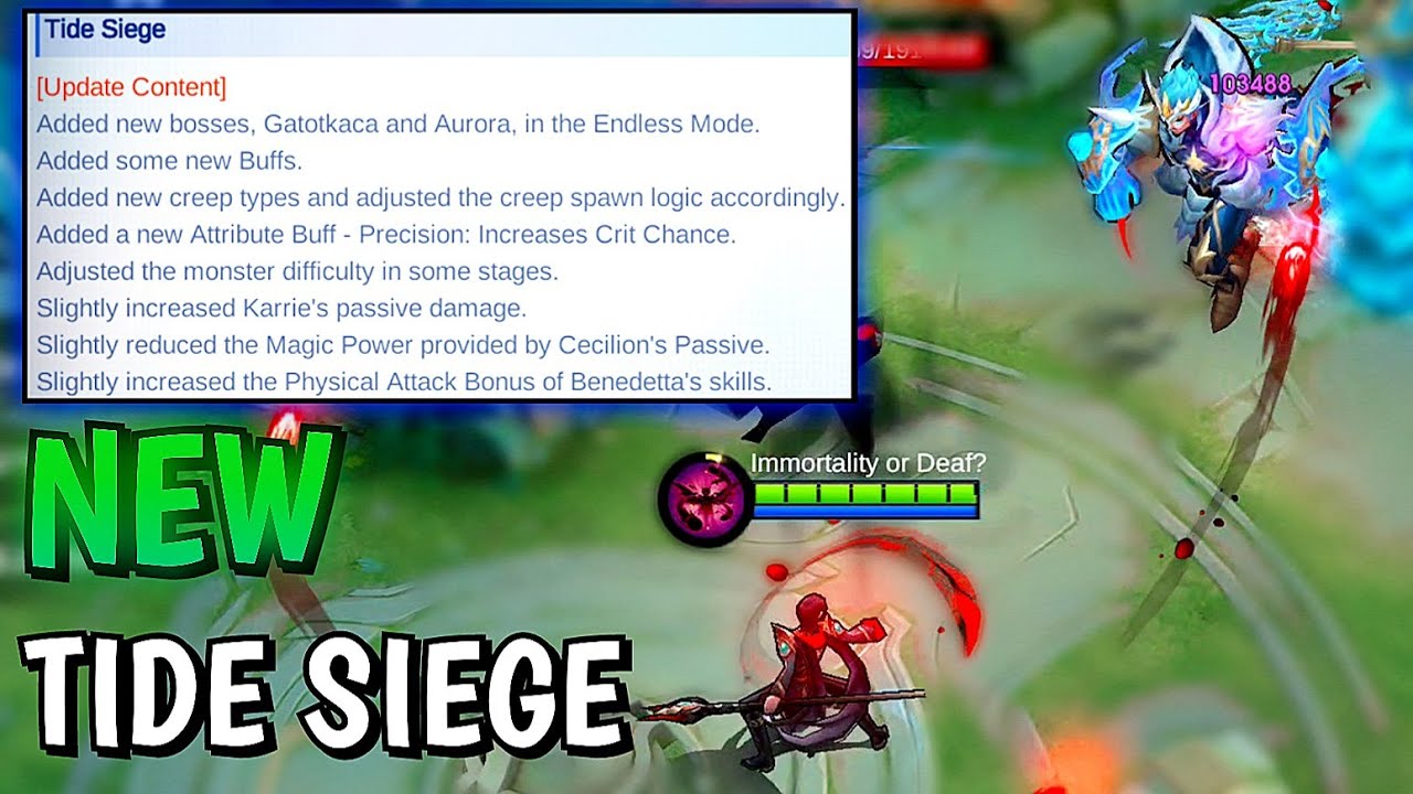 Tide Siege Update, New Bosses & Fragments! ~ Mobile Legends 