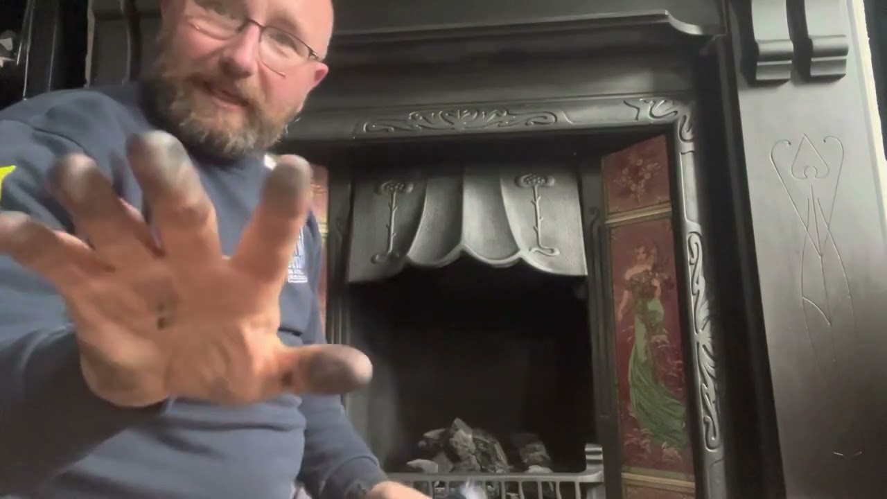 How to polish a Victorian cast iron fireplace.