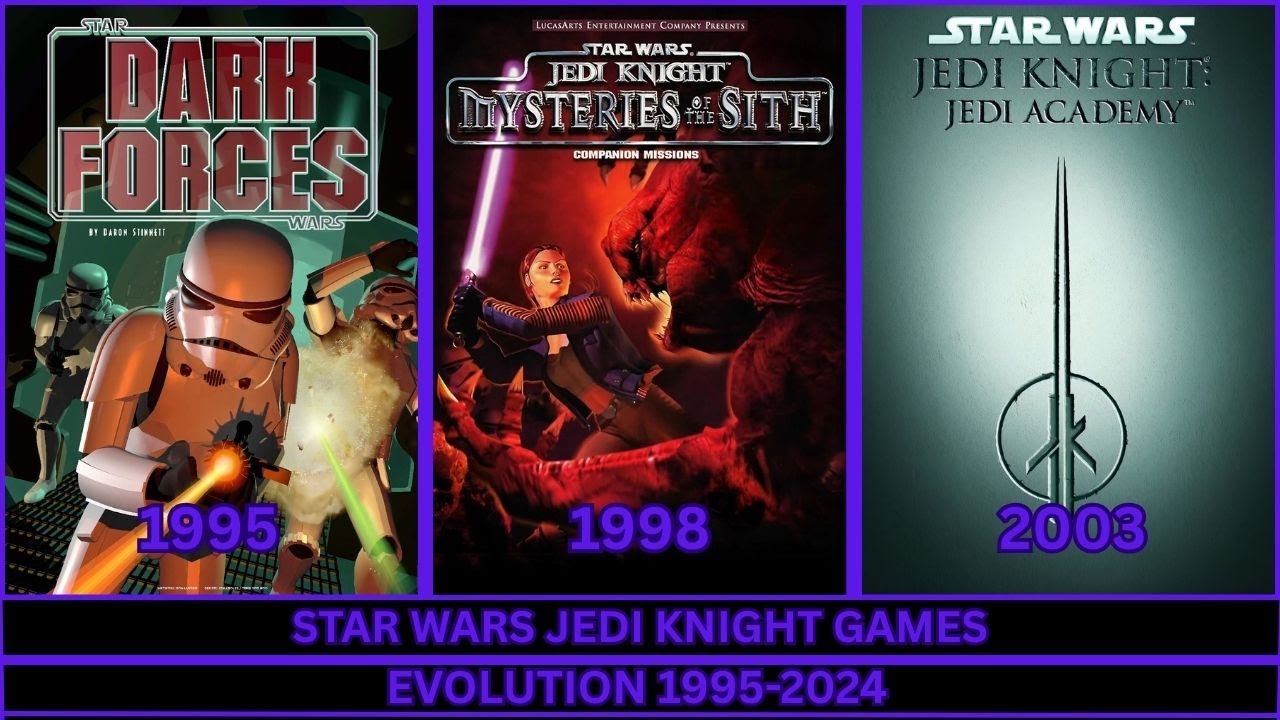 Star Wars Jedi Knight Games Evolution 1995-2024