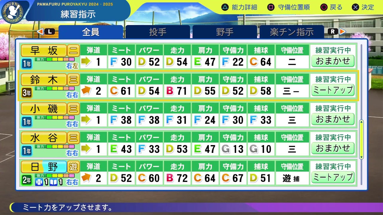 パワプロ　4年目から