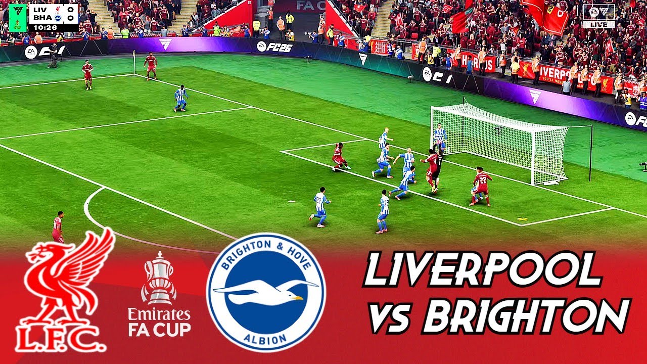 Liverpool vs Brighton | Emirates FA Cup 4th Round | Epic Matchday | FC 26 - PS5 PRO [4K]