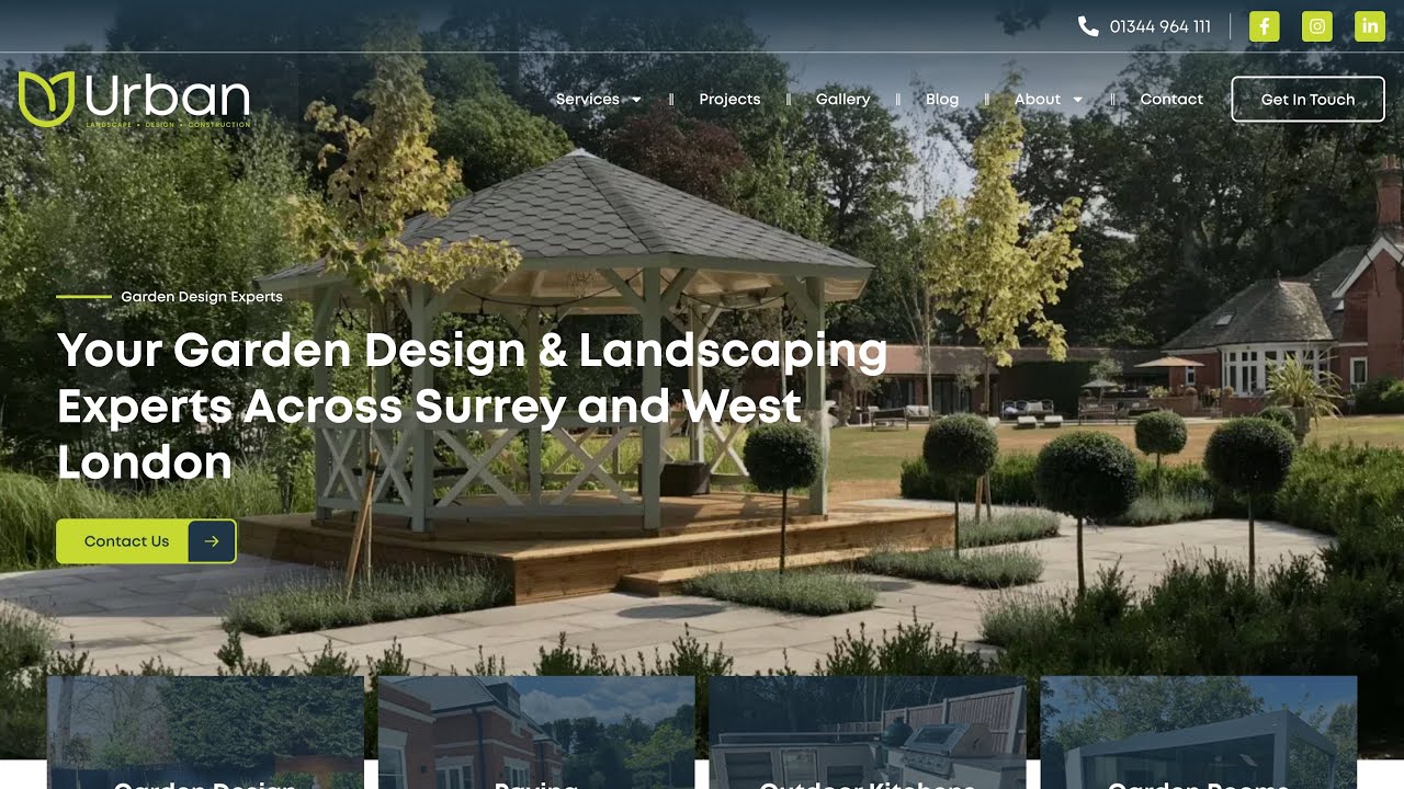 Urban Landscape Design - New Website Before & After