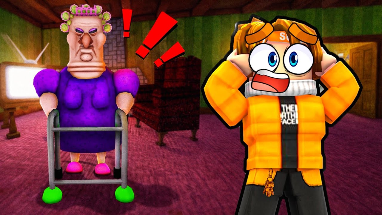 ESCAPE GRANDMOTHER 😱  HOUSE IN ROBLOX. 