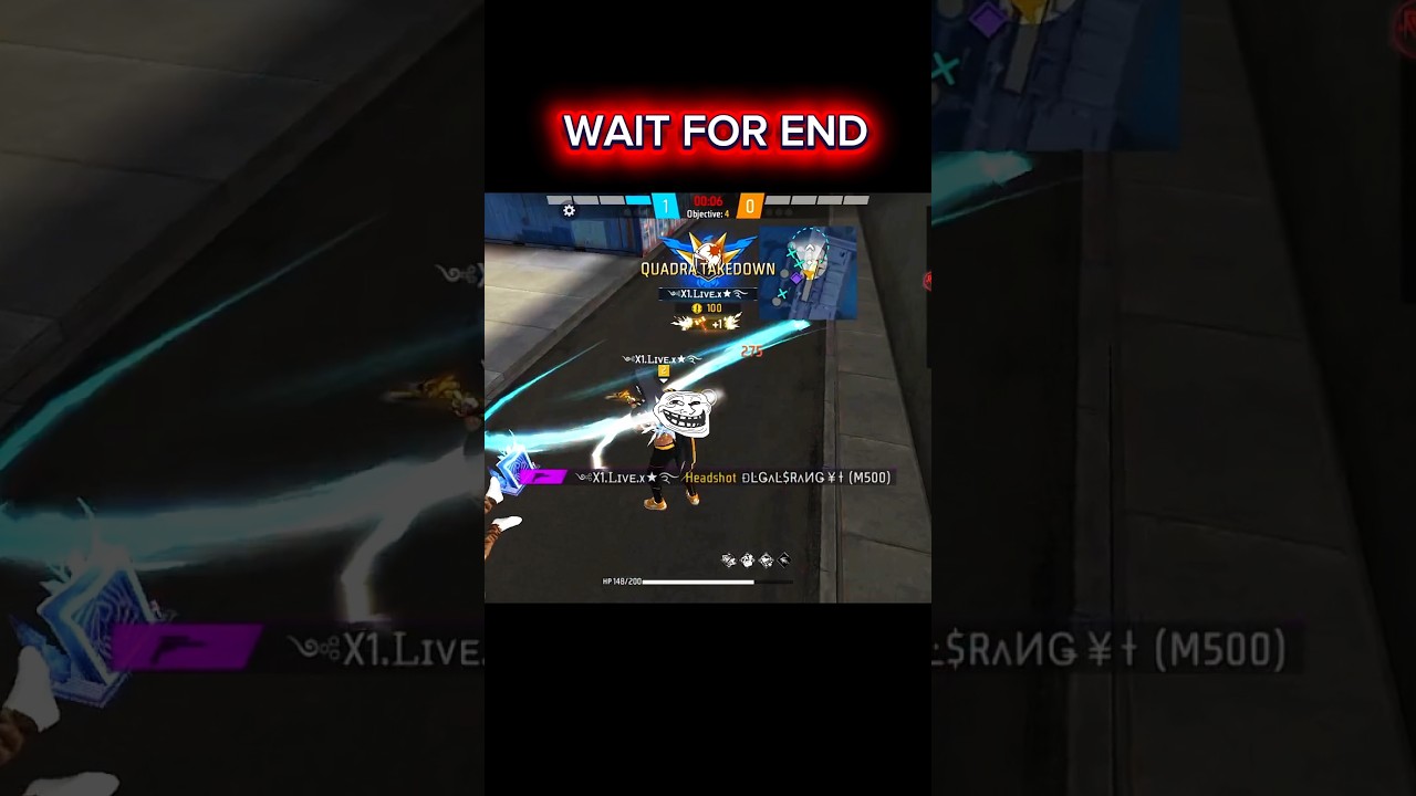 CS RENK ME 1vs4 CLUTCH 🙏 SPORT ME 🙏🥺#trending #shortvideo #X1