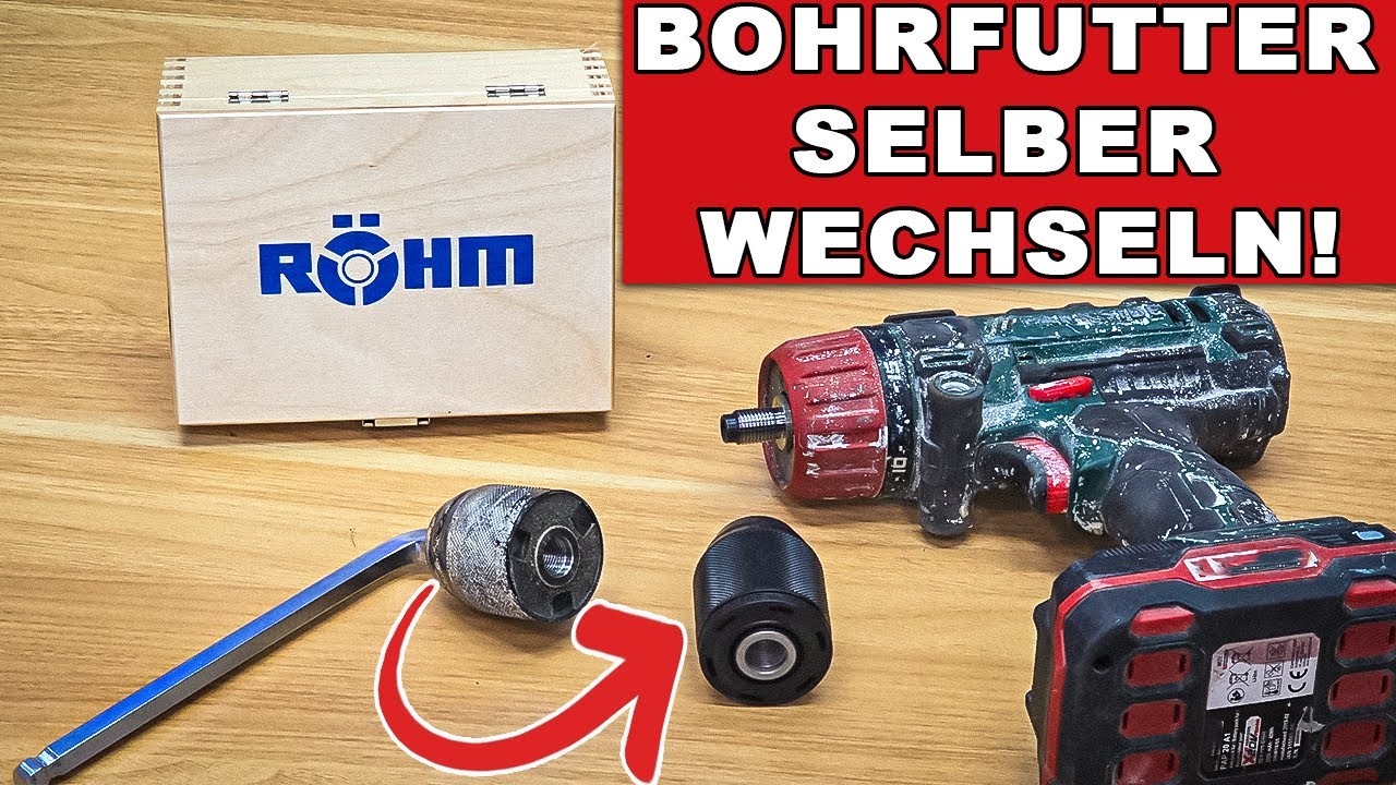 Bohrfutter selber wechseln | Bohrfutter wechseln Akkuschrauber. So geht's! | Röhm Bohrfutter