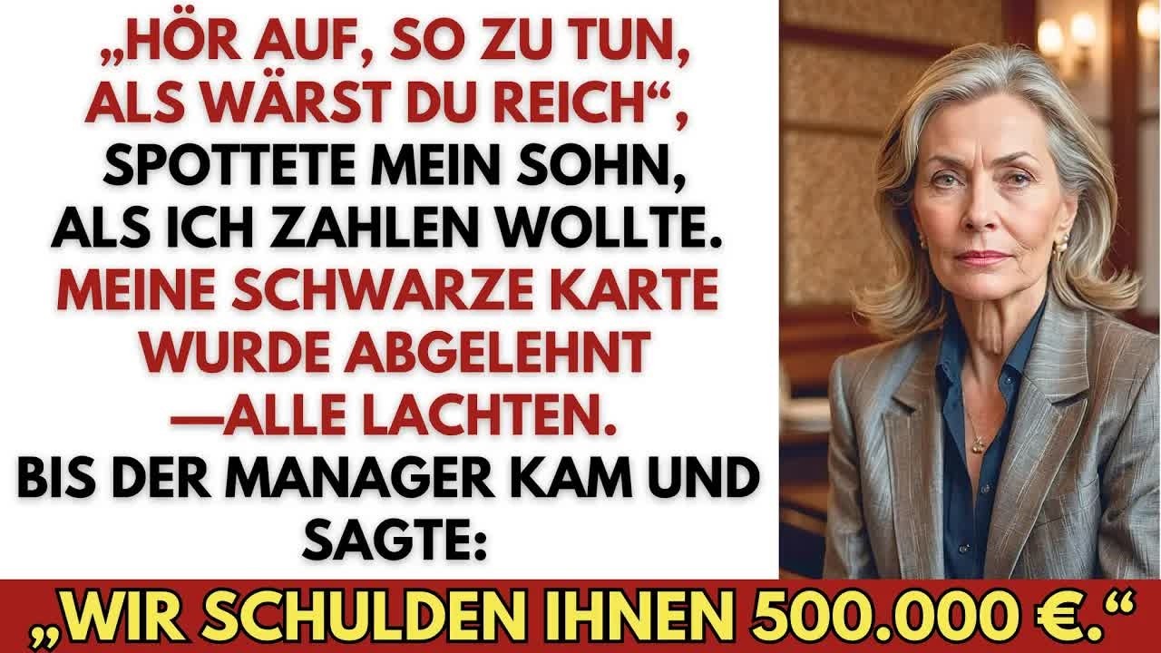 An meinem Geburtstag wurde meine Karte abgelehnt – und das Restaurant schuldete mir 500 000 €