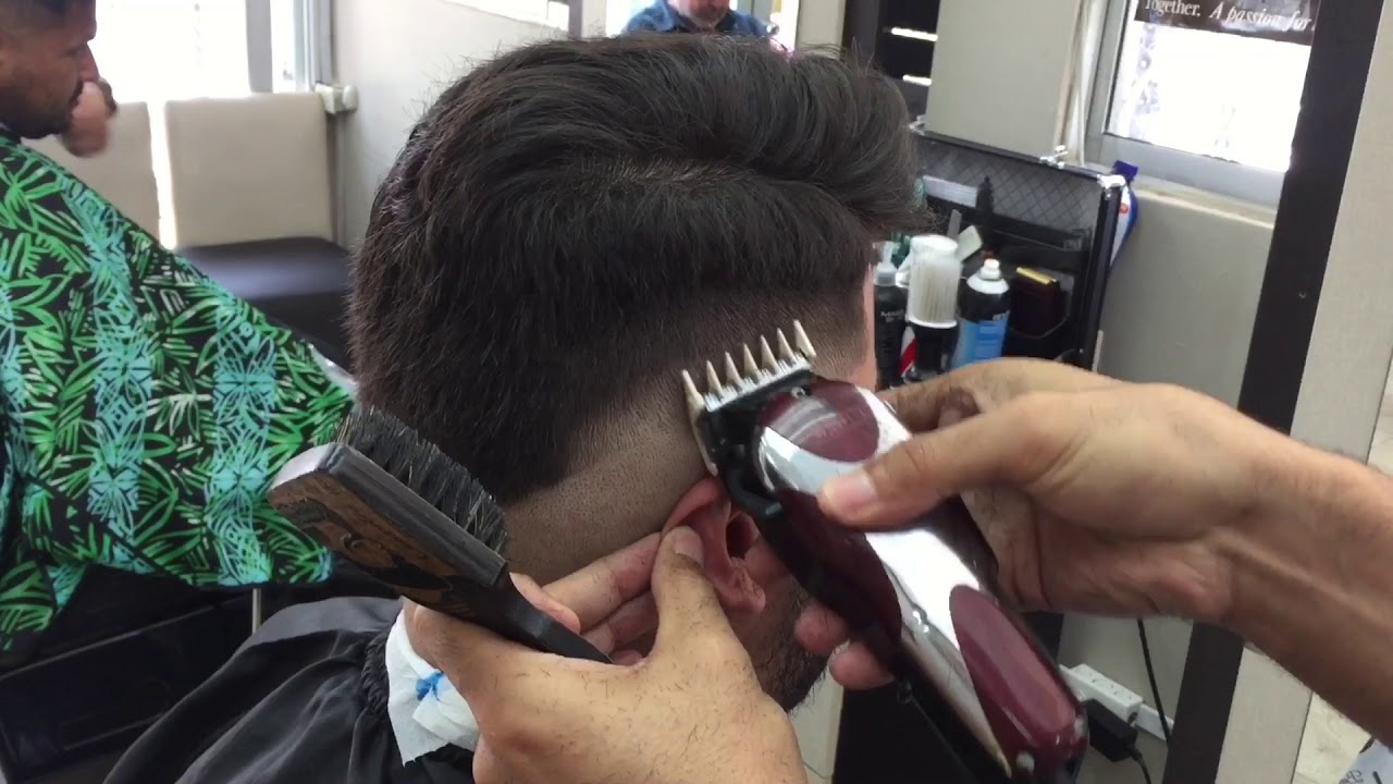 COMO CORTAR CABELLO DE HOMBRE PARTE 1 / cómo hacer un degradado/ fade/ by Leandro Herrera