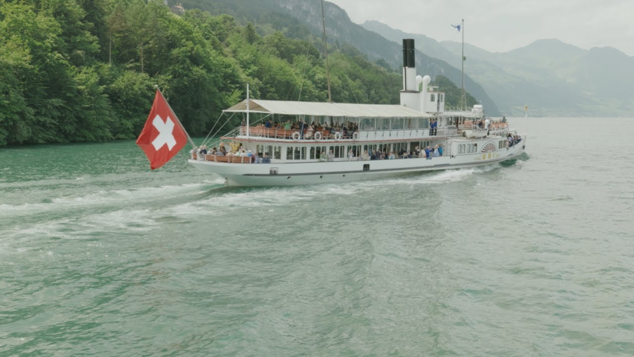 Switzerland in 4K – Lake Lucerne Ferry Ride from Luzern to Flüelen | Cinematic Travel Film