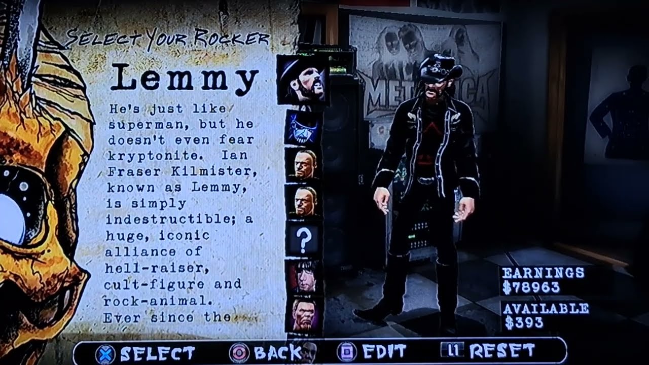 Guitar Hero Metallica (PS3) All Characters