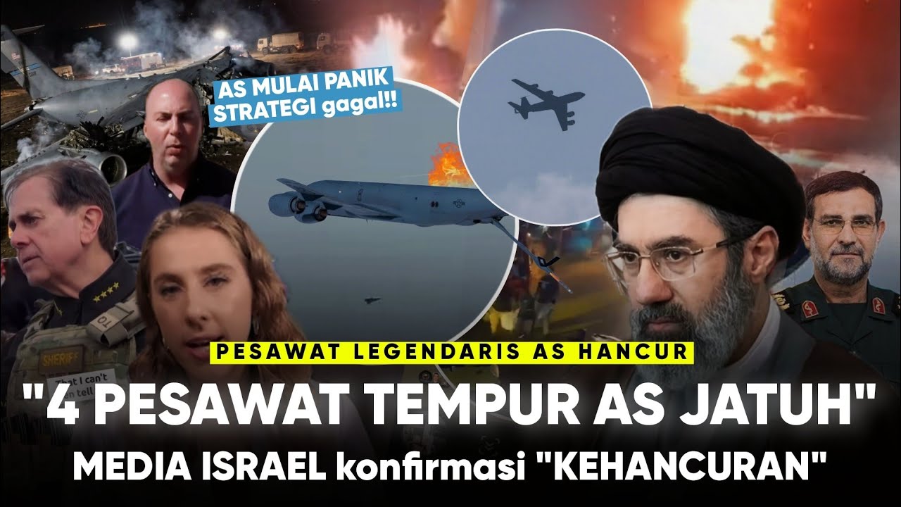 Media Jelaskan 4 Pesawat AS Telah Jatuh “Media Israel Sebut Kehancuran Serius Terjadi” Iran Membalas