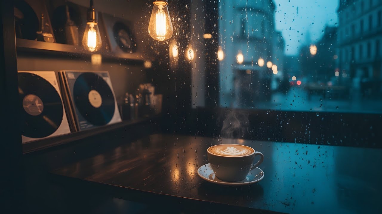 Autumn Cafe Jazz Ambience with Smooth Piano Melodies 🍂
