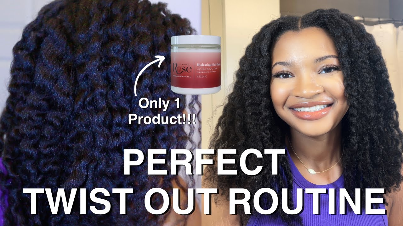 PERFECT TWIST OUT ROUTINE with ONE PRODUCT!!! | ft. A Naturale Rose