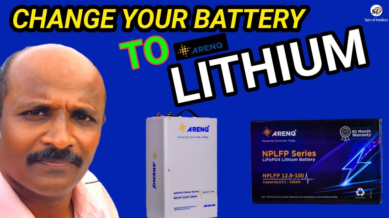 Upgrade your existing Inverter to Lithium Battery,ARENQ Lithium Battery#samofintellect#solar