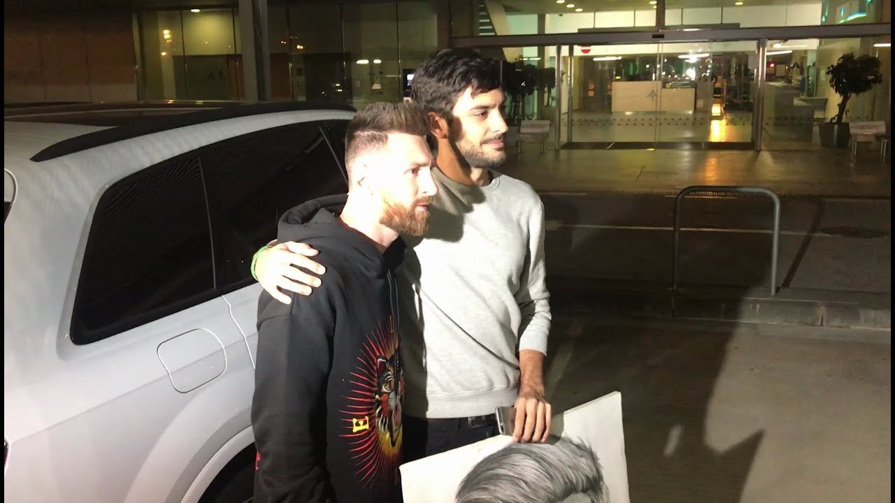 Messi llega a Barcelona