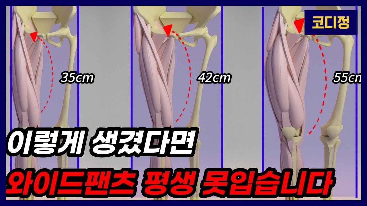 와이드 팬츠 안어울리는 다리 체형