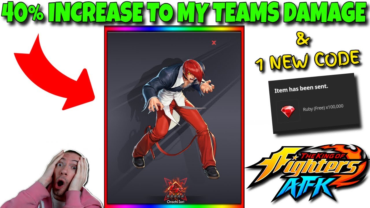 I Got The BEST Character in The Game & NEW Code King Of Fighters AFK