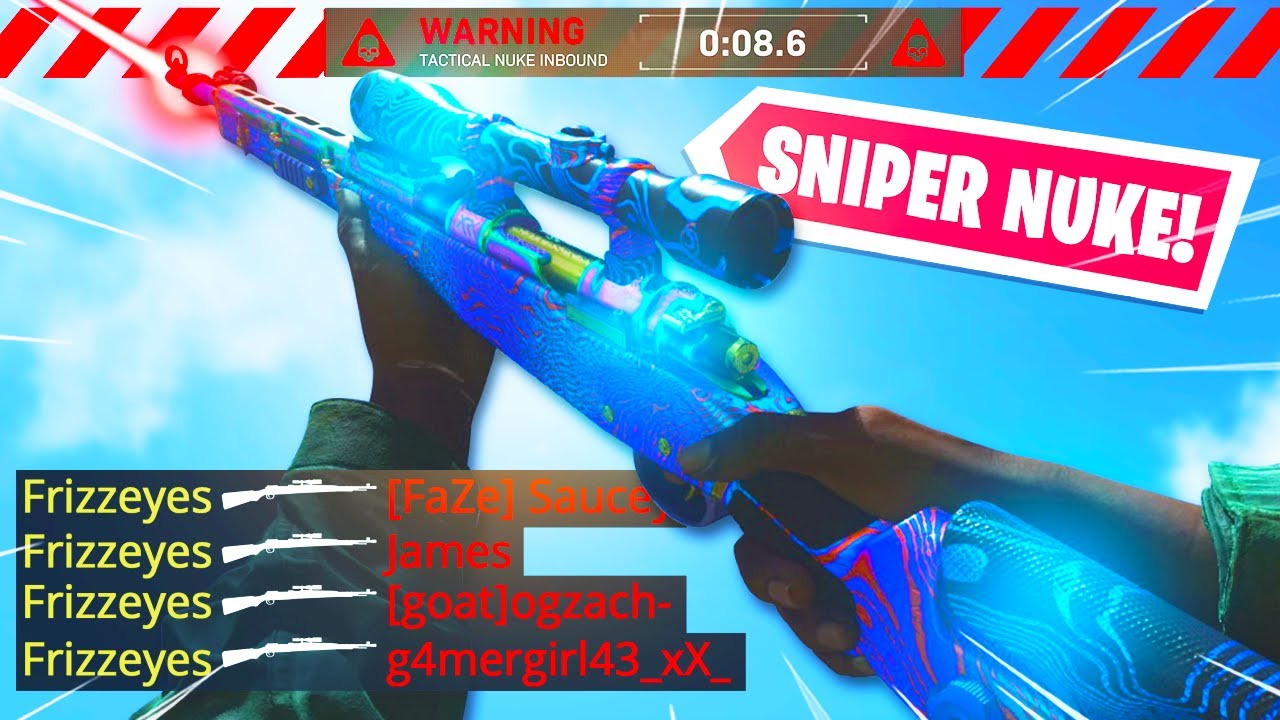 i finally sniped.. KAR98K TACTICAL NUKE! (BEST QUICKSCOPING CLASS SETUP!) - Modern Warfare