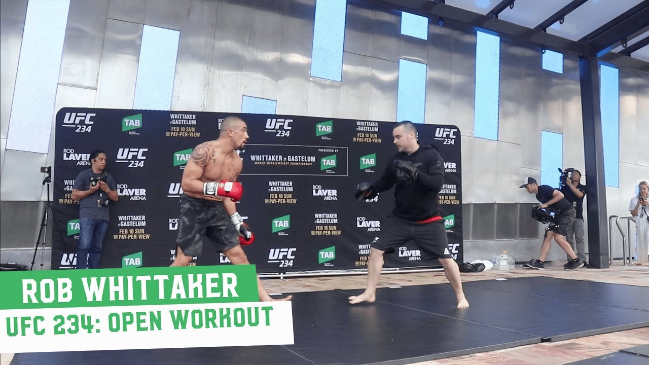 UFC 234 Open Workouts: Rob Whittaker (Full)