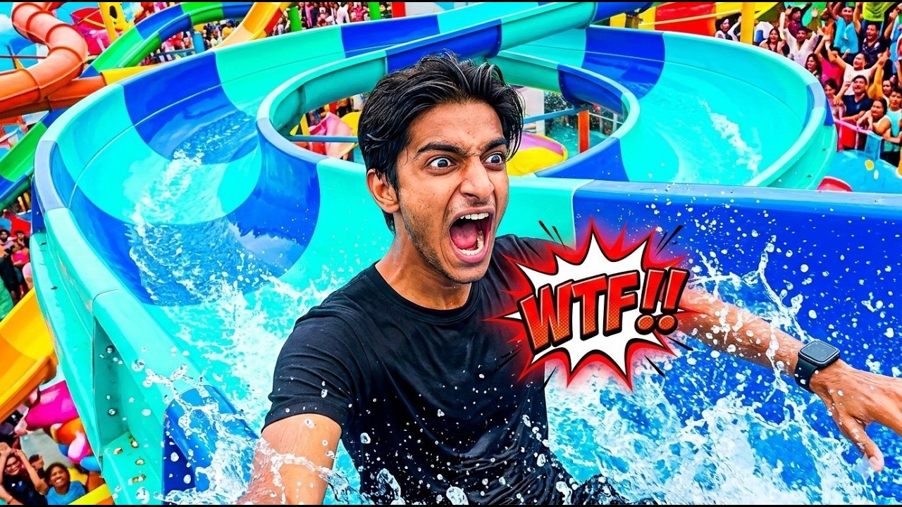 I try CRAZIEST waterpark first time😱|  more famous places😍