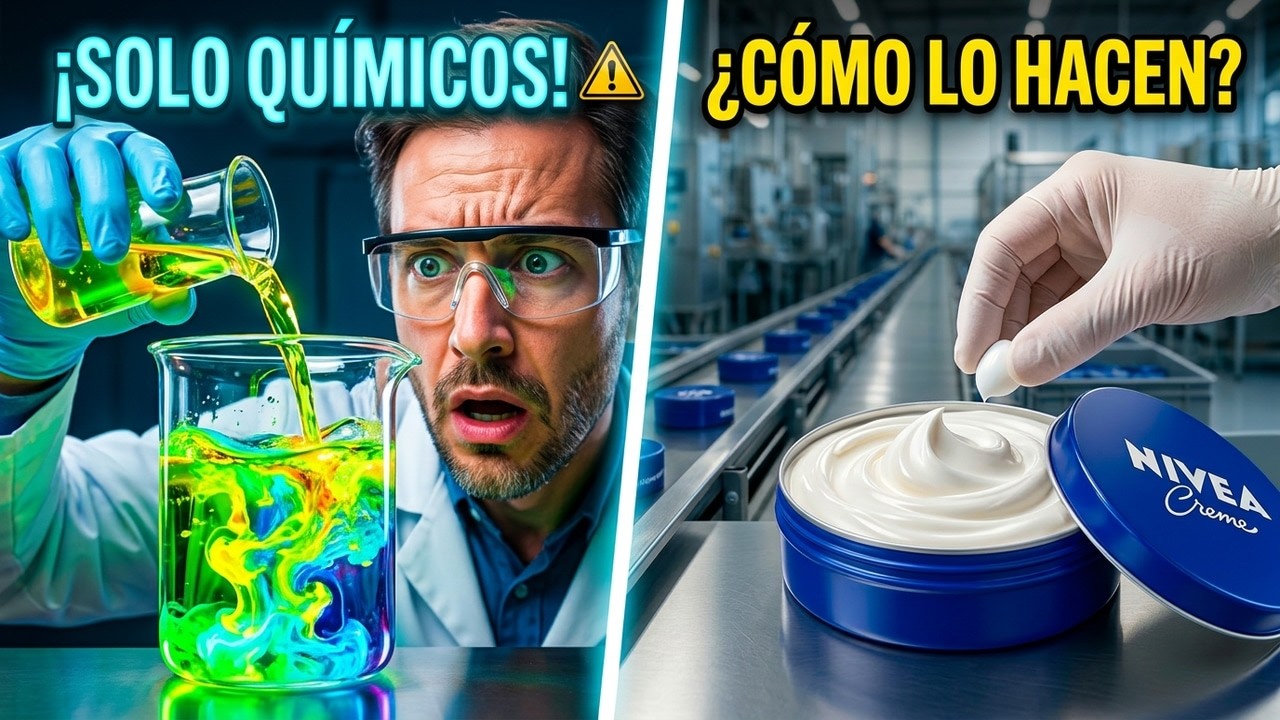 Así se Hace la Crema Nivea que Todos Usan 🧴 | De Ingredientes Químicos a la Lata Azul