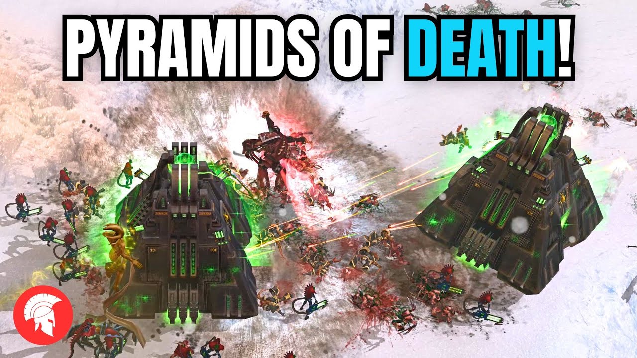 PYRAMIDS OF DEATH! - Necrons Gameplay - 4vs4 - Warhammer 40,000 Dawn of War – Definitive Edition