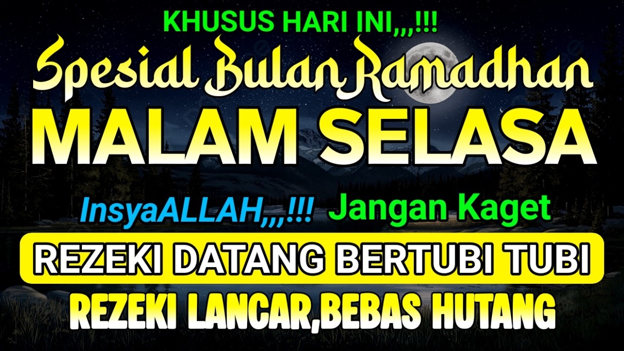 Putar Dzikir Ini,,,! DZIKIR MUSTAJAB PEMBUKA PINTU REZEKI, INSYAALLAH REZEKI DATANG BERTUBI TUBI...!