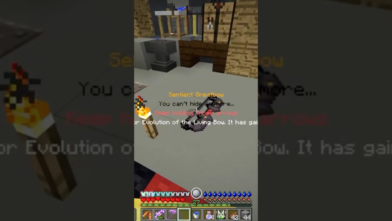 Sentient greatbow! #minecraft #gaming #rlcraft #rlcraftminecraft #moddedminecraft #clips